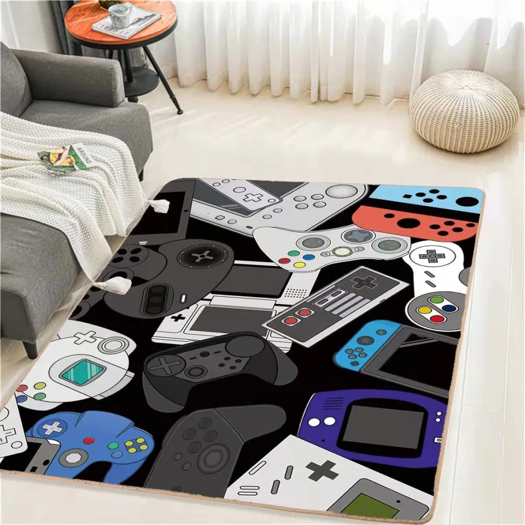 Customized The Gaming Life Area Rugs Bedroom Carpet Living Room Rug Kitchen Mat Non-Slip Floor Mat Doormats Nursery Rugs Children Play Rug