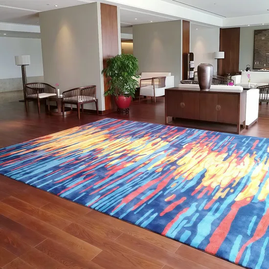 タフテッド ランナー ラグ ハンド